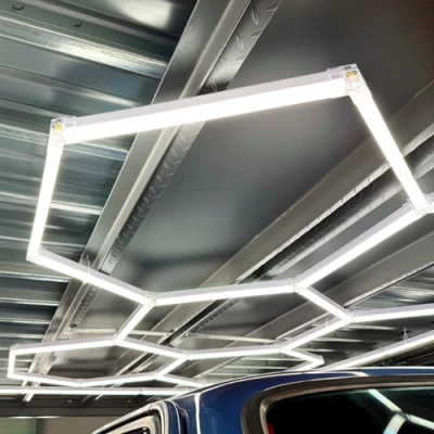 LED Griestu gaismekļu komplekts HEXAGON, 310W, 6500K, P44, 217 x 291 cm