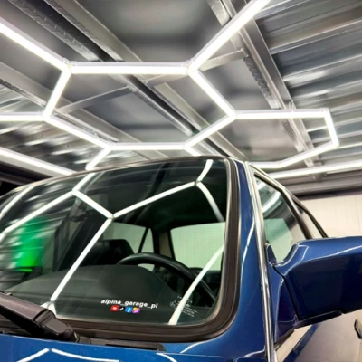 LED Griestu gaismekļu komplekts HEXAGON, 310W, 6500K, P44, 217 x 291 cm