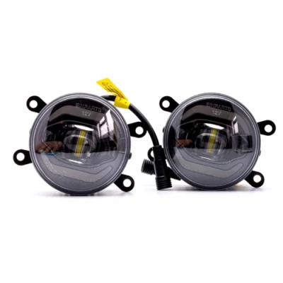 LED miglas un dienas gaitas lukturi (DRL), 2in1, 9-16V, 6000K