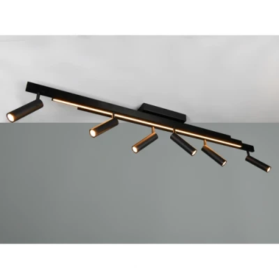 LED Griestu lampa ar pulti ZENO, 6x5.5W, 1x18W, 2700-6500K, 6x650Lm, 1x2200Lm