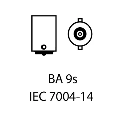 LED лампы BA9S, 6000K, 9-16V