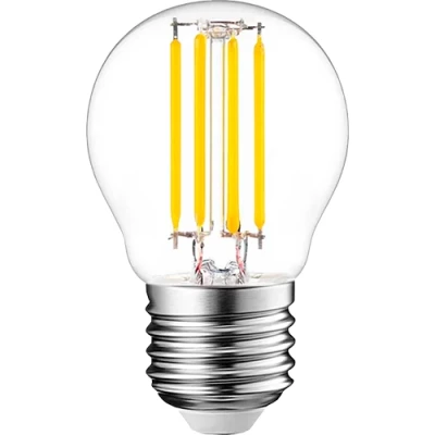 LED Dimmable filament bulb E27, G45, 4W, 520lm, 3000K, 360°