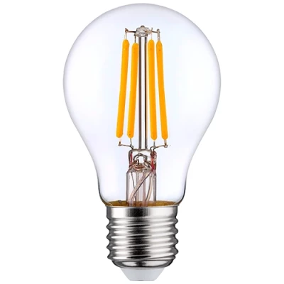 LED Dimmable filament bulb E27, A60, 8W, 1040lm, 3000K, 360°
