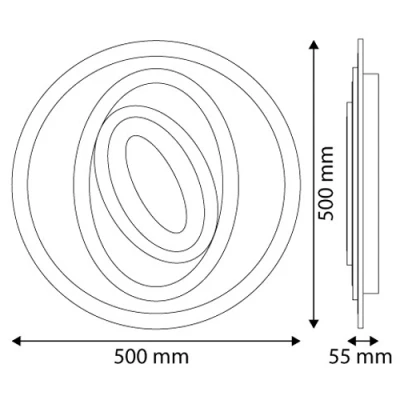 Griestu lampa ar tālvadības pulti Design Oyster Olive