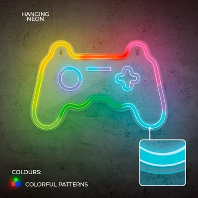 LED Neona gaismas izkārtne - GAMEPAD