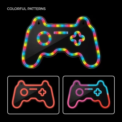 LED Neona gaismas izkārtne - GAMEPAD
