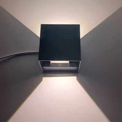 LED Fasādes gaismeklis KIRA, 6W, 4000K, 180Lm, IP54, melns