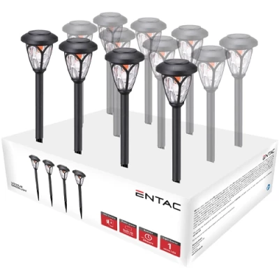 LED Dārza gaismeklis - stabiņš ar saules bateriju, 40 cm, 2V, IP44