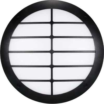 LED Ūdensizturīgs gaismeklis ar grille resti 24W, 3000K, 2400Lm, IP66, Ø 350 x 111 mm