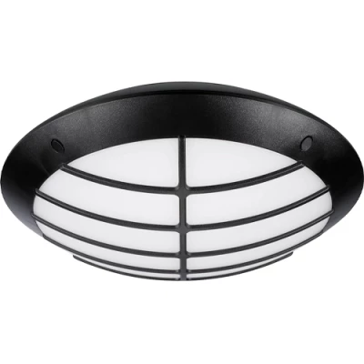 LED Ūdensizturīgs gaismeklis ar grille resti 24W, 3000K, 2400Lm, IP66, Ø 350 x 111 mm
