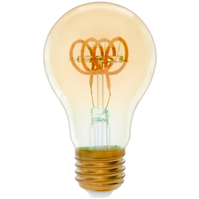LED лампа filament, E27, A60, 1W, 400Lm, 2700K, 120°