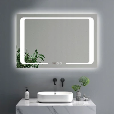 Spogulis ar LED apgaismojumu, 90x60 cm, 13.5W, Silti - neitrāli - auksti balts, IP44