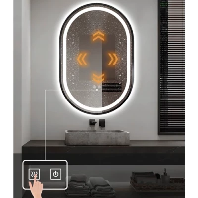 Spogulis ar LED apgaismojumu, 50x75 cm, 11.5W, Silti - neitrāli - auksti balts, IP44