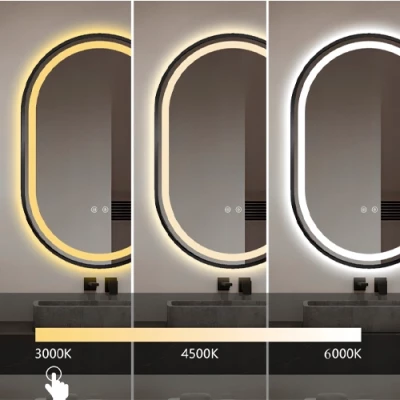 Spogulis ar LED apgaismojumu, 50x75 cm, 11.5W, Silti - neitrāli - auksti balts, IP44