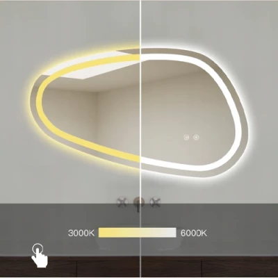 Spogulis ar LED apgaismojumu, 80x45 cm, 8.5W, Silti - neitrāli - auksti balts, IP44