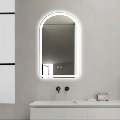 Spogulis ar LED apgaismojumu, 50x80 cm, 10W, Silti - neitrāli - auksti balts, IP44