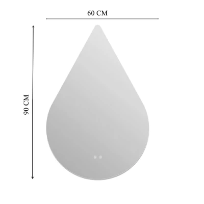 Spogulis ar LED apgaismojumu, 60x90 cm, 9.75W, Silti - neitrāli - auksti balts, IP44