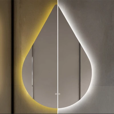 Spogulis ar LED apgaismojumu, 60x90 cm, 9.75W, Silti - neitrāli - auksti balts, IP44