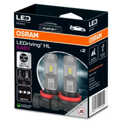 LED bulbs H8-H11-H16, 8W, 6000K, LEDriving HL EASY series