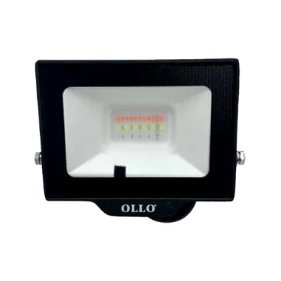 LED Mitrumizturīgs āra prožektors ar pulti 20W, 1900Lm, RGB, IP65