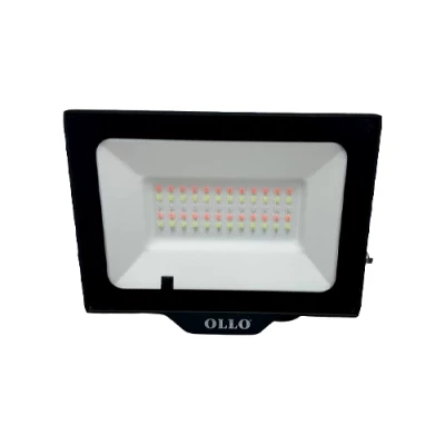 LED Mitrumizturīgs āra prožektors ar pulti 50W, 4750Lm, RGB, IP65