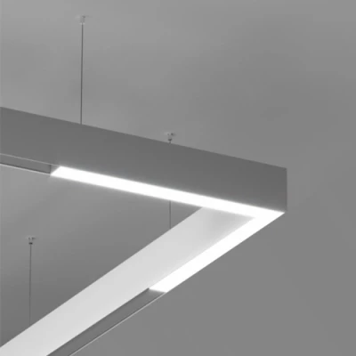 Surface mounted (hanging) 2m rail UENI for magnetic track lighting system