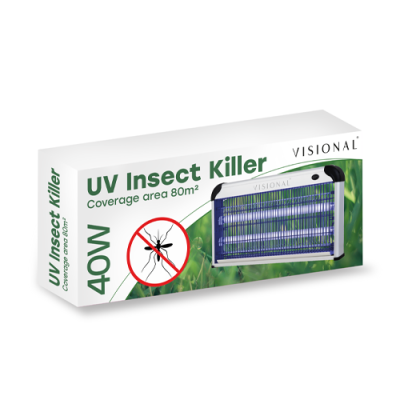 Insektu iznīcināšanas lampa, 40W, līdz 80 m2, 62,5x7,5x26,5cm