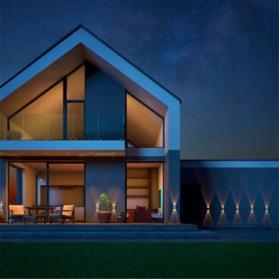 LED Facade luminaire LUNARIX 4W, 400Lm, CCT, IP54