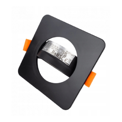 LED встраиваемый светильник 3W , 5W , 7W, 3000K, 4000K, 6500K, 430 lm, 60°, черный, квадратная форма