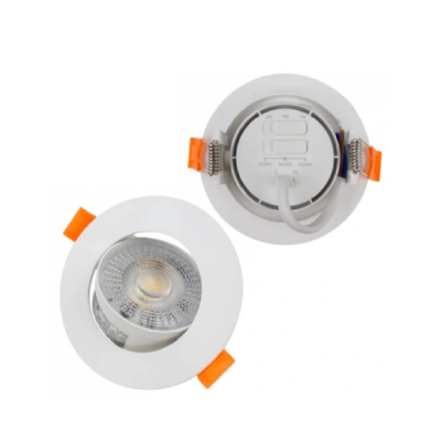 LED встраиваемый светильник 3W , 5W , 7W, 3000K, 4000K, 6500K, 430 lm, 60°, белый, круглая форма
