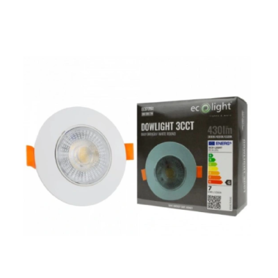 LED встраиваемый светильник 3W , 5W , 7W, 3000K, 4000K, 6500K, 430 lm, 60°, белый, круглая форма