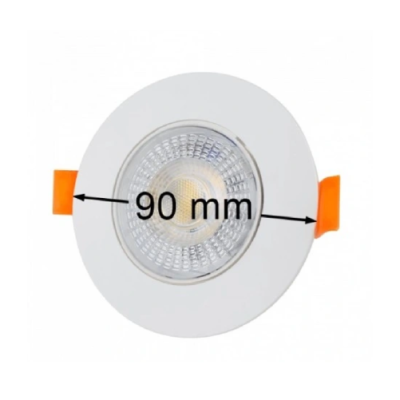 LED встраиваемый светильник 3W , 5W , 7W, 3000K, 4000K, 6500K, 430 lm, 60°, белый, круглая форма