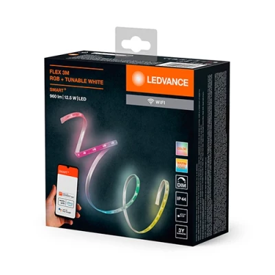 Viedā LED lente 3m, 4.2W/m, RGBTW, IP44