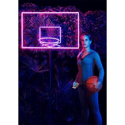 Неоновая LED лента с пультом 3m, 5W/m, RGB, IP44