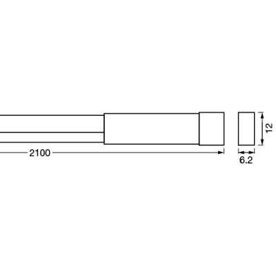 Neona LED lente ar pulti 2m, 2W/m, RGB, IP20, USB