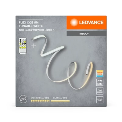 LED COB lente ar pulti 5m, 7W/m, 2700-6500K, IP20