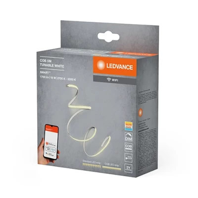 Viedā LED COB lente 5m, 3.6W/m, 2700-6500K, IP20