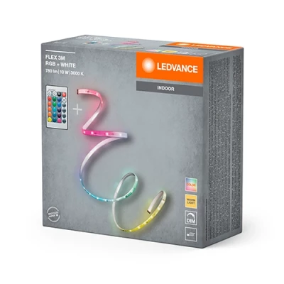 LED COB lente ar pulti 3m, 3.3W/m, RGB+WW, IP20