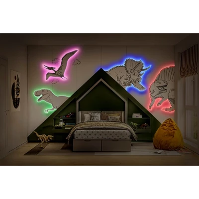 LED strip with remote 3m, 2.2W/m, RGB+WW, IP20