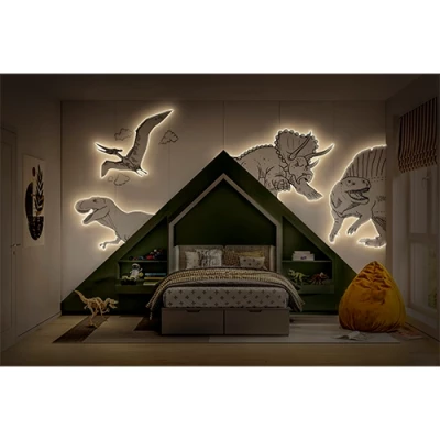 LED strip with remote 3m, 2.2W/m, RGB+WW, IP20