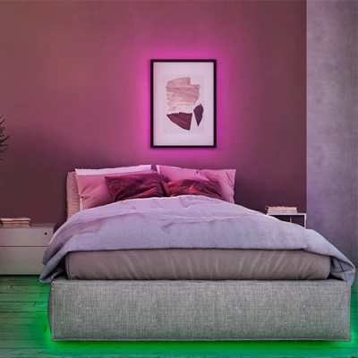 LED лента на батарейках с пультом, 5m, 5W, RGB, IP20