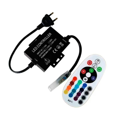 LED kontrolieris ar pulti RGB 5050 augstsprieguma 220V LED lentei, max 1000W