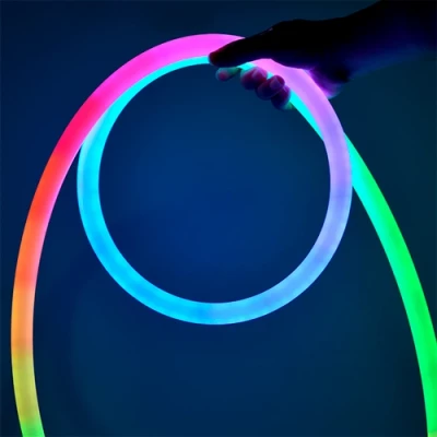 LED неоновая многоцветная лента, 10 Вт/м, Ø 20 мм, IP67