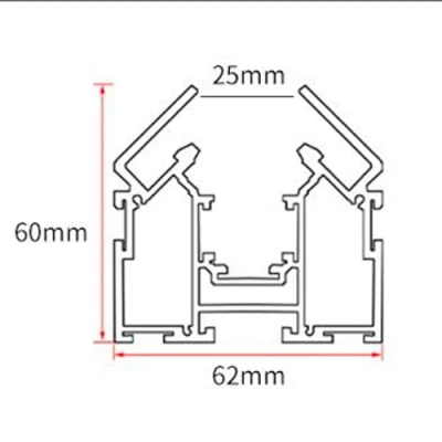 Magnētiskā sliede stiepjamiem griestiem, 2 m