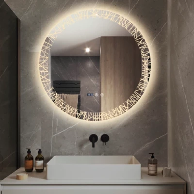 Spogulis ar LED apgaismojumu, 70x70 cm, 12.6W, Silti - neitrāli - auksti balts, IP44