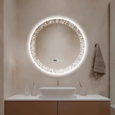 Spogulis ar LED apgaismojumu, 70x70 cm, 12.6W, Silti - neitrāli - auksti balts, IP44