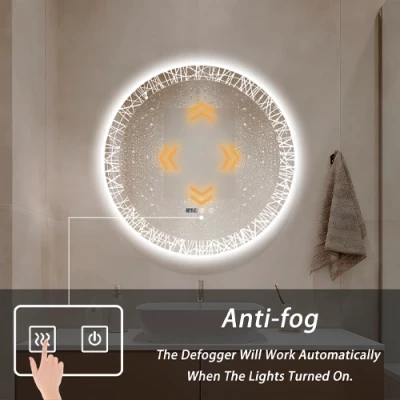 Spogulis ar LED apgaismojumu, 70x70 cm, 12.6W, Silti - neitrāli - auksti balts, IP44