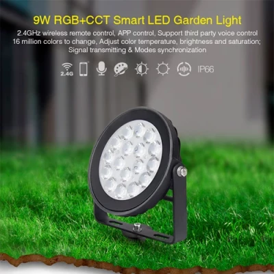 LED Smart garden light - floodlight, 9W, RGB+CCT, IP65, 700Lm